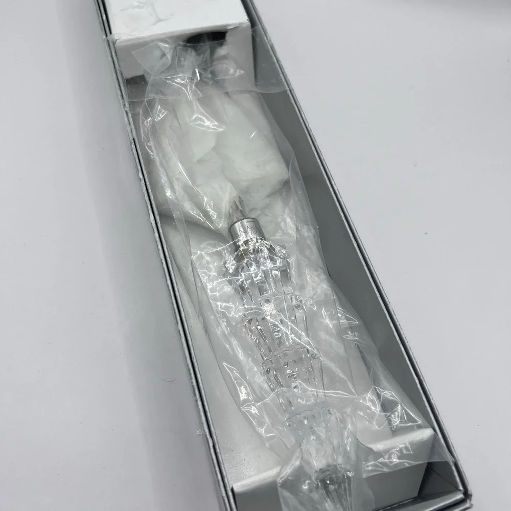 NEW Mikasa STARSHINE Cake Server Spatula Clear Crystal Christmas Tree Handle